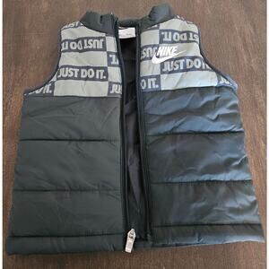 Infant Toddler Nike Vest Size 18 Months Green Puffer Vest